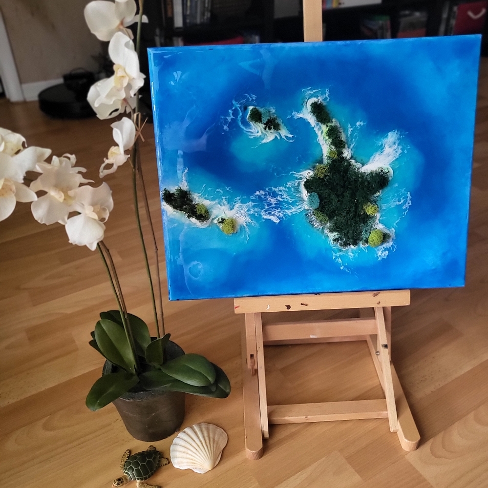 Island on canvas